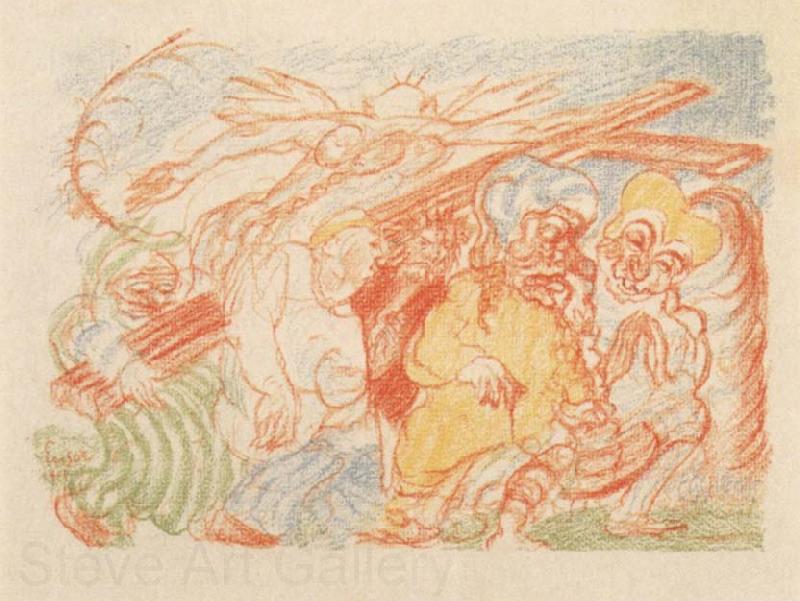 James Ensor The Ascent to Calvary Spain oil painting art